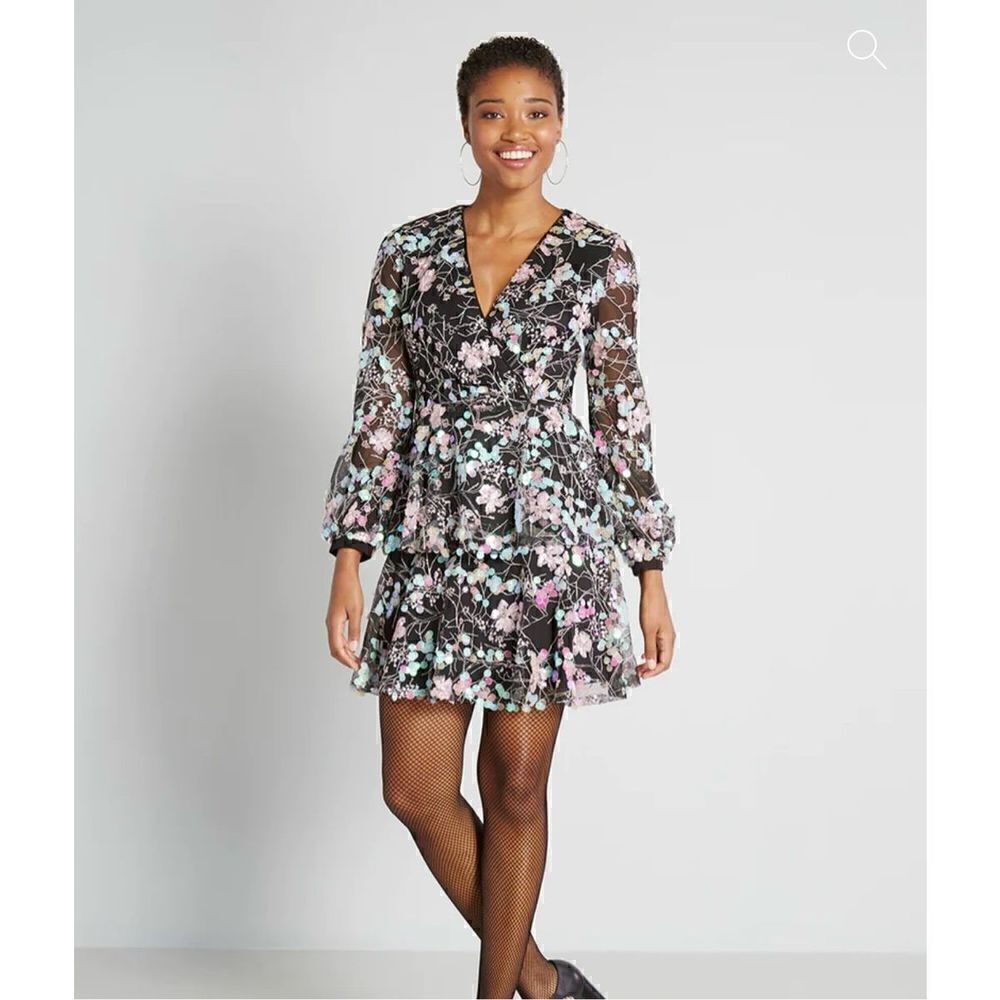 ModCloth U Collection Forever Unique A Mermaid’s Garden Sequin Mini Dress
